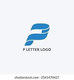 A modern P letter logo design for you, if your company name start in P letter.