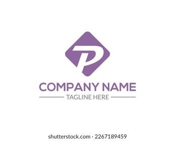 modern  P logo creative monogram inspiration template . Usable For Business, Community, Services Company. isolated on white background . P Logo Design Template Vector Graphic Branding Element. 
