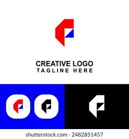 Modern P logo template for the business you are planning