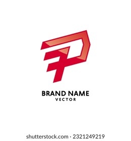 Modern P Symbol Logo Design Vector