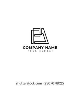 Modern Pa Initial logo vector design