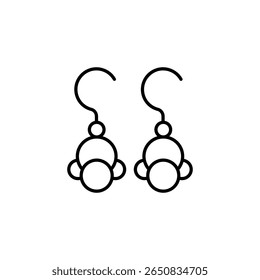 Modern Pair Of Earrings With Geometric Shapes And Clean Lines