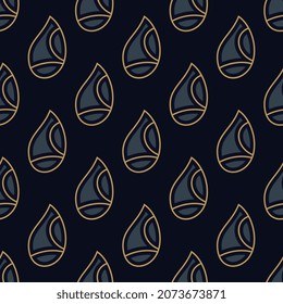 Modern paisley pattern abstract geometric line shapes motif ethnic background. Indian block print all over fabric design textile swatch ladies dress, man shirt, cotton silk scarf, cravat, bandanna.