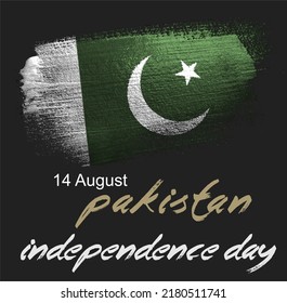 Modern Pakistan Independence Day Poster Design14th Stock Vector ...