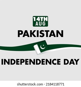 Diseño de afiches modernos del Día de la Independencia de Pakistán, colores verdes simbólicos, Día de la Independencia de Pakistán 14 de agosto
