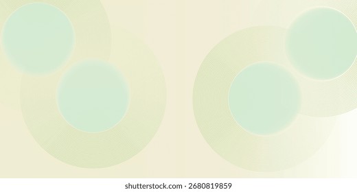 Modern pale green gradient background pattern circle