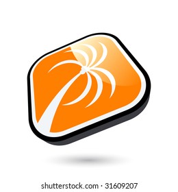 modernes Palmensymbol