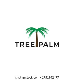 Modern palm tree logo design
