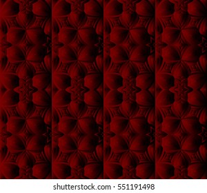 Modern panel with abstract floral pattern. vector illustration. red color