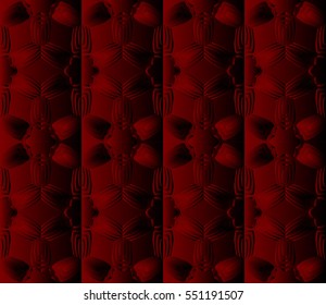 Modern panel with abstract floral pattern. vector illustration. red color