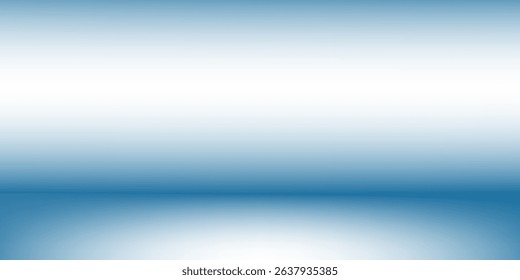 Modern panoramic abstract blue background for product presentation with sunlight and blurred shadows wall abstact modern