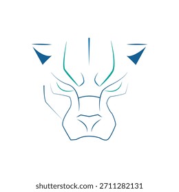 Vector moderno del icono del logotipo de la pantera