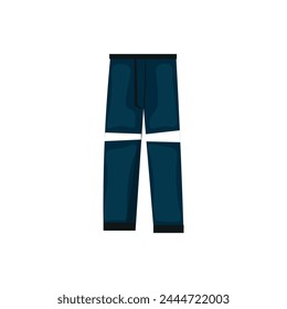 Modern pants on white background