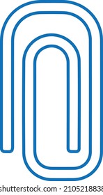Modern paper clip icon vector, paper clip symbol 