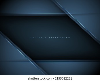 modern paper cut abstract background with realistic shadow