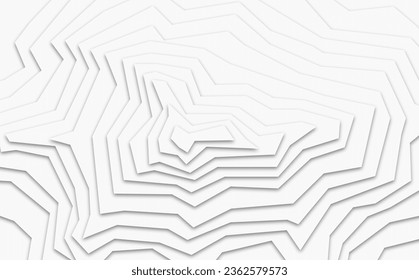Modern paper cut art cartoon abstract wave background. Banner, flyer, presentation and poster template. 3d Origami Design. Vector illustration