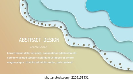 Modern Paper cut  colored mix texture with space for your text.Abstract design with wave shapes in a paper cut style.manipulate, resize or colorize,Vector Background and Minimal paper cut style.