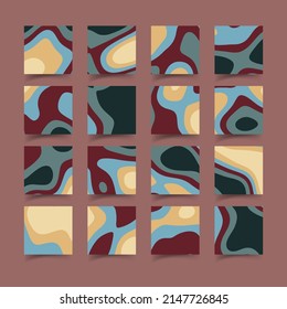 Modern paper cut cover templates set vector.for branding, advertising with abstract shapes. Modern background for covers, invitations, posters, banners, flyers, placards. Vector illustration.