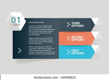 Modern paper cut infographics element design. Vector illustration.