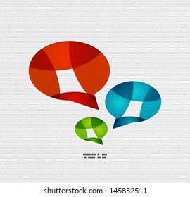 Concepto de vector de chat de diseño de papel moderno