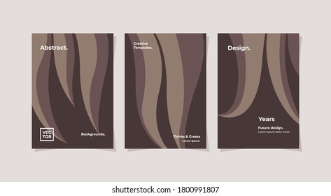 Modern paper design layout template with chocolate color, for any advertisement, marketing purpose, book cover, presentation product publication or poster