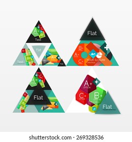 Conjunto moderno de layout de banner de informação de papel. Gráficos de papel acetinado com texto, apresentação comercial