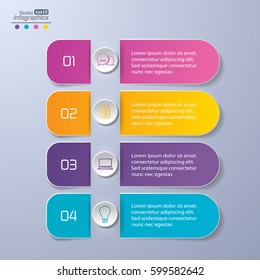 Modern paper infographics diagram for web design, banners, mobile applications, layouts, corporate brochures, adv booklets,  financial reports. Business concept vector illustration.