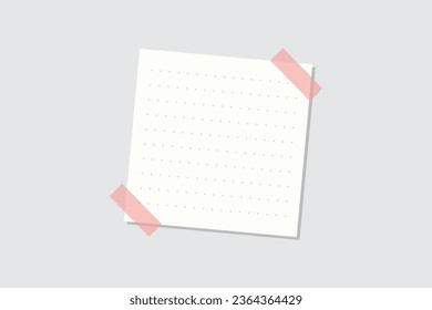 Modern paper notes on stickers flat illustration set. Cartoon torn paper sheets form notepad isolated vector illustration collection. Office notepapers and information memo board concept editable
