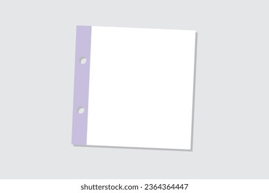 Modern paper notes on stickers flat illustration set. Cartoon torn paper sheets form notepad isolated vector illustration collection. Office notepapers and information memo board concept editable