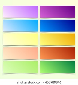 Modern paper sticker infographics elements. Can be used for workflow , diagram, list and web design