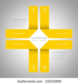 Modern paper template Infographics website design.