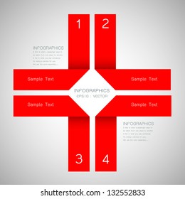 Modern paper template Infographics website design.