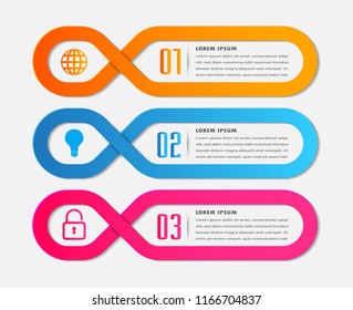 modern paper text box template for website computer graphic technology, banner Infographic