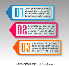 modern paper text box template for website computer graphic technology, banner Infographics