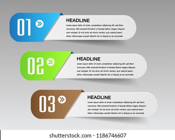 Modern Paper Text Box Template Website Stock Vector (Royalty Free ...