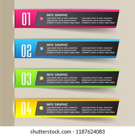 modern paper text box template for website computer graphic technology, banner Infographics