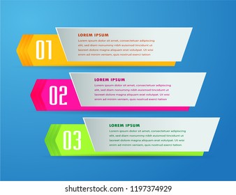 modern paper text box template for website computer graphic technology, banner Infographics