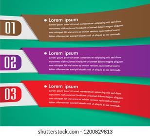 modern paper text box template for website computer graphic technology, banner Infographics