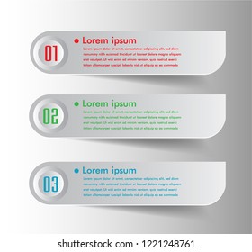 modern paper text box template, banner Infographics