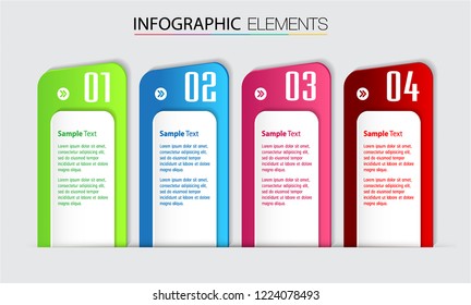 modern paper text box template, banner Infographic