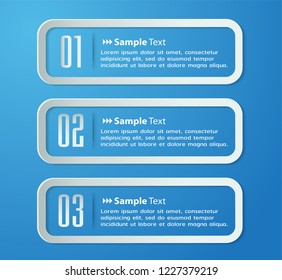 modern paper text box template, banner Infographic