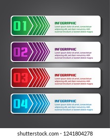 modern paper text box template, banner Infographic