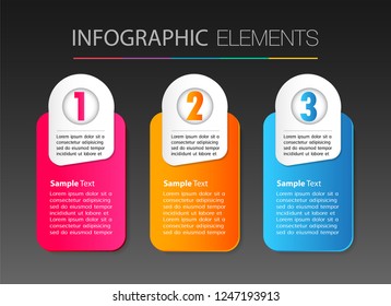 modern paper text box template, banner Infographic