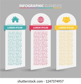 modern paper text box template, banner Infographic