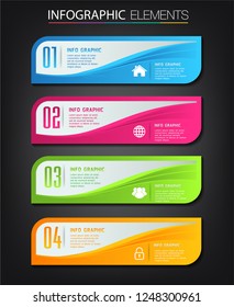 modern paper text box template, banner Infographic
