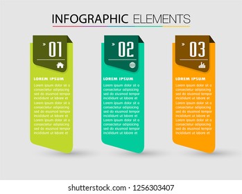 modern paper text box template, banner Infographic