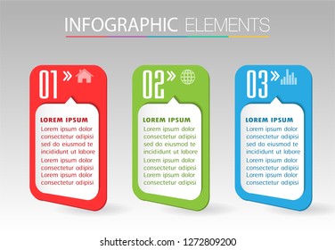modern paper text box template, banner Infographic