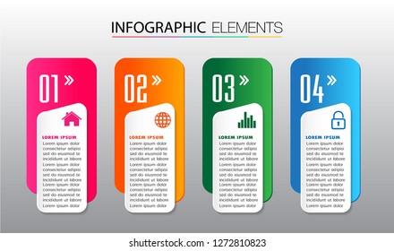 modern paper text box template, banner Infographic