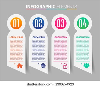 modern paper text box template for website computer graphic technology, banner Infographics