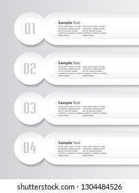 modern paper text box template, banner Infographic